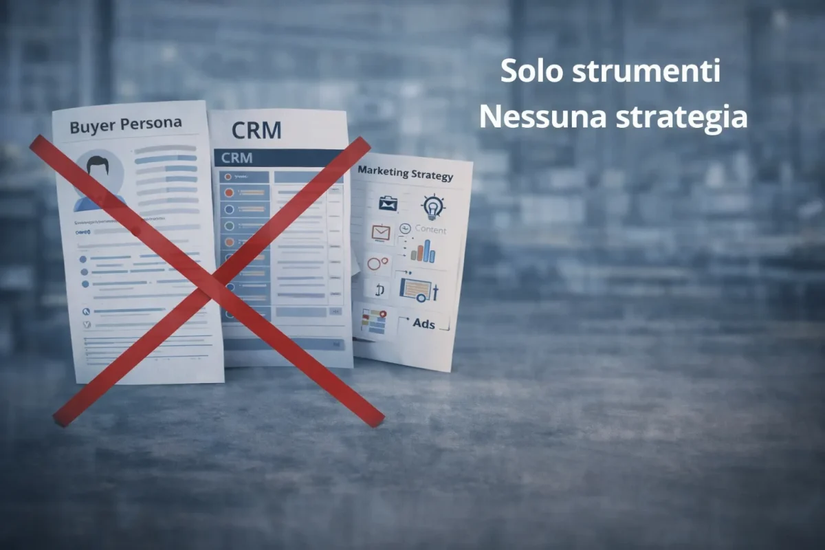 errori strategici marketing vendite con strumenti senza strategia